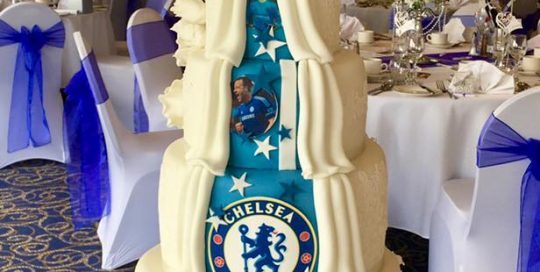 Chelsea FC Wedding Cake
