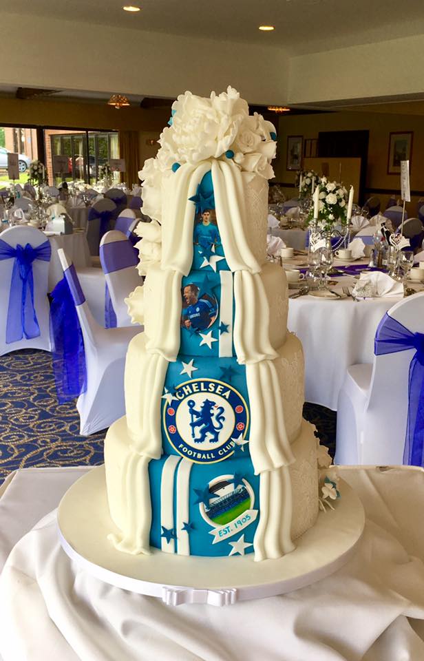 Chelsea FC Wedding Cake