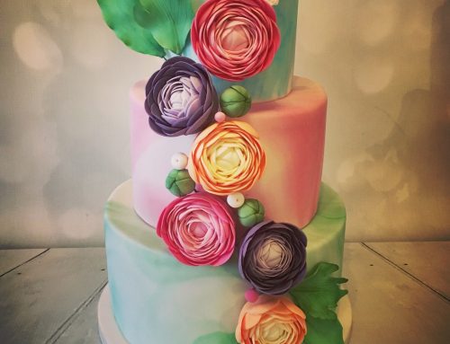 Rose & Butterfly Cake